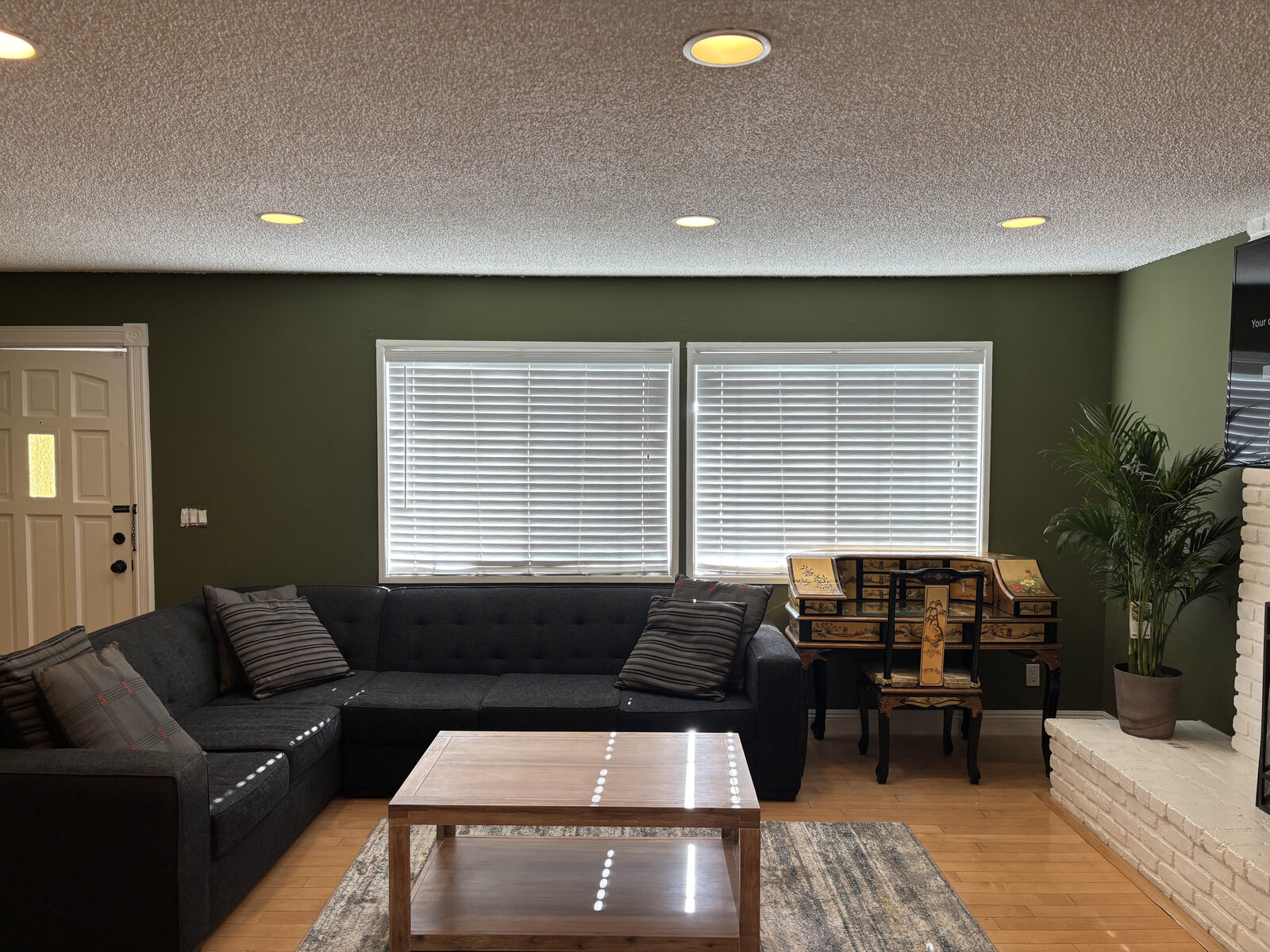 Warm, comfortable living room at Revival House Living